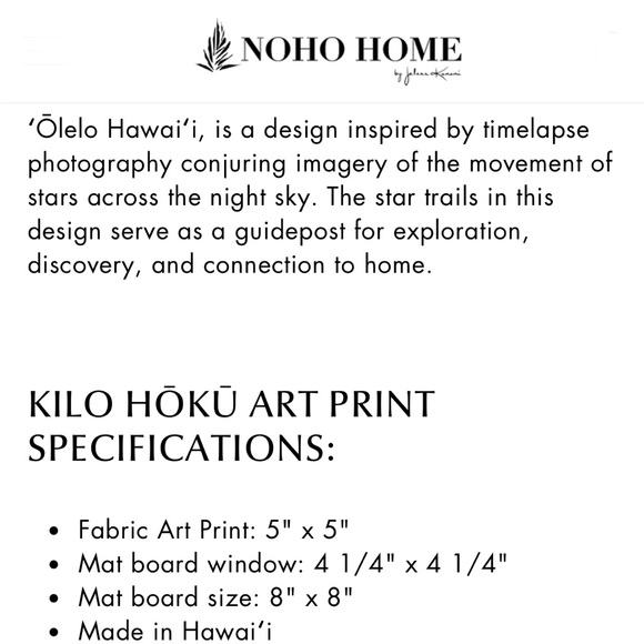 Noho Home ✨ Hawaiian Airlines • Art Print KILO HOKU • Matted Unframed 5” / 8” - Picture 5 of 5